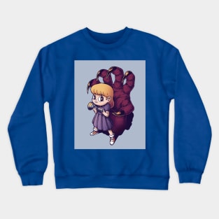 Scary shadow Crewneck Sweatshirt